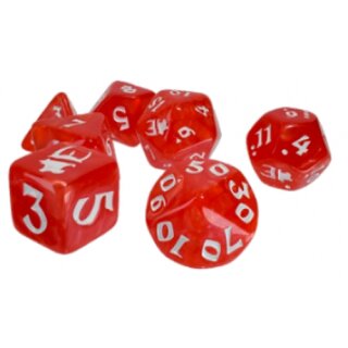 Munchkin Polyhedral Dice Red/White (7)
