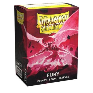 Dragon Shield Dual Matte Sleeves - Fury Alaric, Crimson King (100)