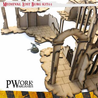 MDF Terrain Scenery: Medieval Lost Burg 03