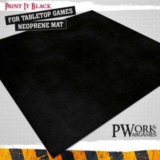 Neoprene Mat: Paint it Black 44&quot; x 60&quot; (112 x153cm)