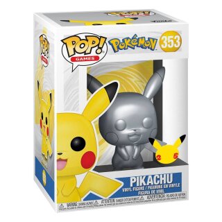 Pokemon POP! Games Vinyl Figur Pikachu Silver Edition 9 cm