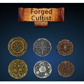 Legendary Metal Coins - Forged Cultist Coin Set (24)