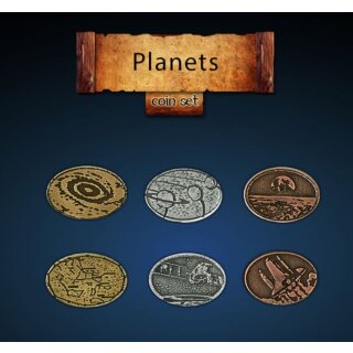 Legendary Metal Coins - Planets Coin Set (24)