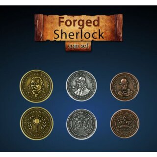 Legendary Metal Coins - Forged Sherlock Coin Set (24)