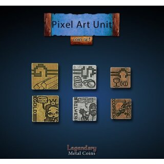 Legendary Metal Coins - Pixel Art Unit Set (30)