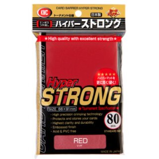 KMC Standard Sleeves - Hyper STRONG Red (80)