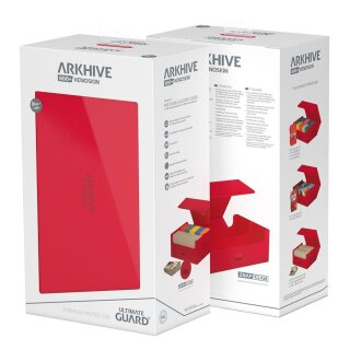 Ultimate Guard Arkhive 800+ XenoSkin Monocolor Rot
