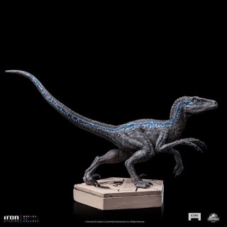 Jurassic World Icons Statue Velociraptor Blue 9 cm