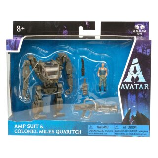 Avatar W.O.P Deluxe Medium Action Figures Amp Suit &amp; Colonel Miles Quaritch