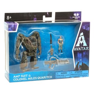 Avatar W.O.P Deluxe Medium Action Figures Amp Suit &amp; Colonel Miles Quaritch