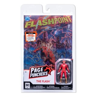 DC Direct Page Punchers Actionfigur &amp; Comic The Flash (Flashpoint) Metallic Cover Variant (SDCC) 8 cm