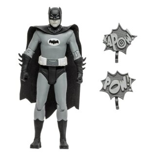 DC Retro Actionfigur Batman 66 Batman (Black &amp; White TV Variant) 15 cm