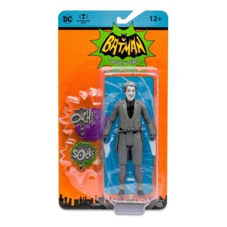 DC Retro Action Figure Batman 66 The Joker (Black &amp; White TV Variant) 15 cm