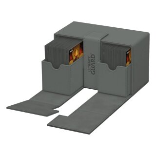 Ultimate Guard Twin Flip`n`Tray 160+ XenoSkin Monocolor - Grau