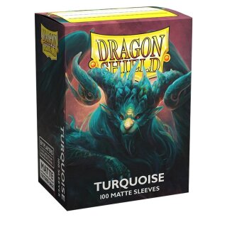 Dragon Shield Standard Matte Sleeves - Turquoise Atebeck (100 Sleeves)