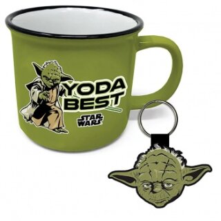 Pyramid Gift Set (Campfire Mug and Keychain) - Star Wars (Yoda Best)