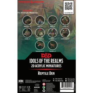 D&amp;D Icons of the Realms: Scales &amp; Tails - Reptile Den - 2D Set (EN)