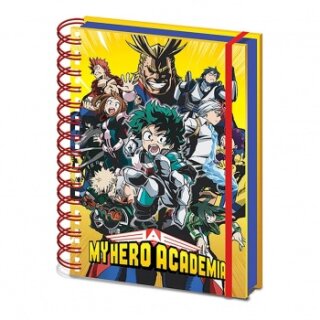 Pyramid A5 Wiro Notebook - My Hero Academia S1 (Radial Character Burst)