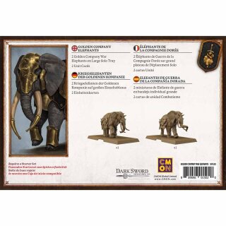 A Song of Ice &amp; Fire &ndash; Golden Company War Elephants (Kriegselefanten der Goldenen Kompanie) (Multilingual)