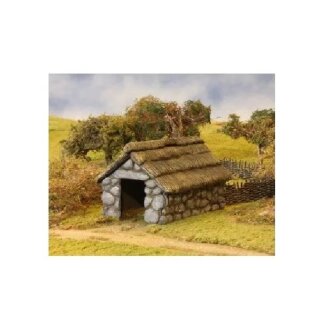 Stone-Thatched Outbuilding (28mm)