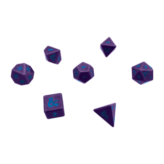 UP - Phandelver Campaign 7RPG Heavy Metal Dice &quot;Royal Purple and Sky Blue&quot; for Dungeons &amp; Dragons