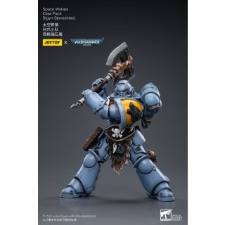 Warhammer 40k Action Figure 1/18 Space Wolves Claw Pack Sigyrr Stoneshield 12 cm