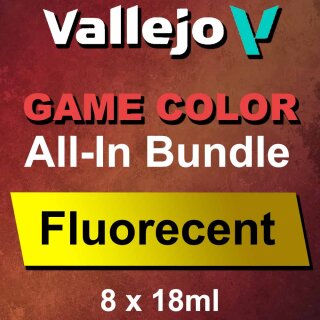 Vallejo Game Color Fluorescent: All-in Bundle (8 x 18 ml)