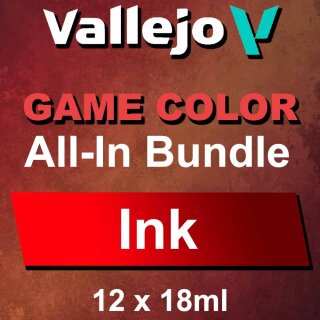 Vallejo Game Color Ink: All-in Bundle (12 x 18 ml)