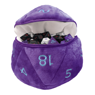 UP - Phandelver Campaign D20 Plush Dice Bag &quot;Royal Purple and Sky Blue&quot; for Dungeons &amp; Dragons