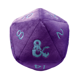 UP - Phandelver Campaign Jumbo D20 Plush &quot;Royal Purple and Sky Blue&quot; for Dungeons &amp; Dragons