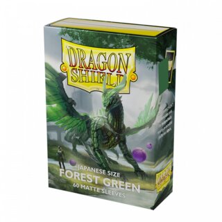 Dragon Shield Japanese Matte Sleeves - Forest Green (60)