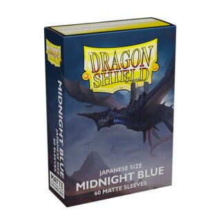 Dragon Shield Japanese Matte Sleeves - Midnight Blue (60)