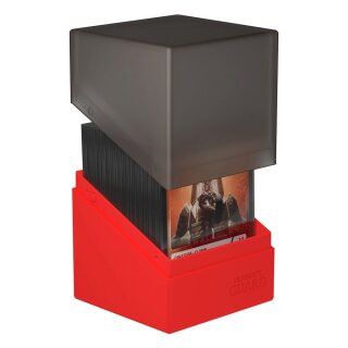 Ultimate Guard Boulder Deck Case 100+ Synergy Schwarz/Rot