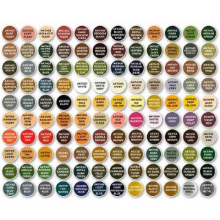 AK Paint Set - The Best 120 Colors For Figuers (120)