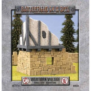 Battlefield in a Box: Wartorn Village - Small Ruin - Sandstone
