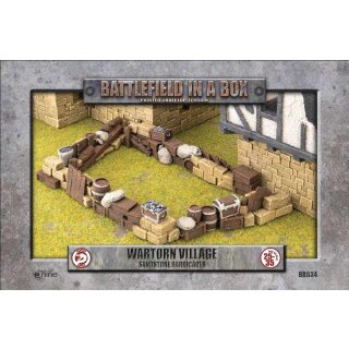 Battlefield in a Box: Wartorn Village - Barricades - Sandstone