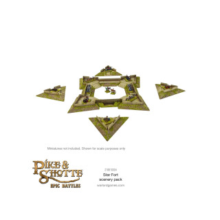 Pike &amp; Shotte Epic Battles - Star Fort with Ravelins Scenery Pack