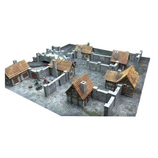 Urban Matz - Medieval Houses and Bridge Set (Prepainted)