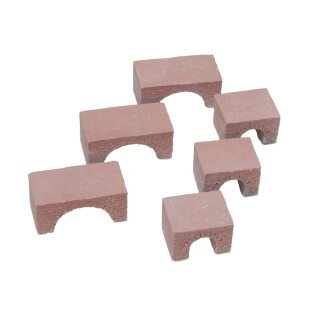1:120/160 Water Culverts, Brick Red (6 Small/6 Large)