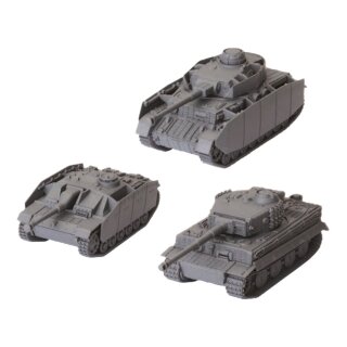 German Tank Platoon (Panzer IV H, Tiger I, StuG III G) (Multilingual)