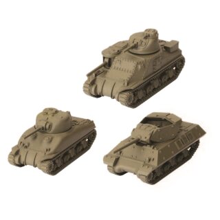 U.S.A. Tank Platoon (M3 Lee, M4A1 75mm Sherman, M10 Wolverine) (Multilingual)