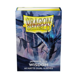 Dragon Shield Japanese Size Matte Dual Sleeves - Wisdom (60)