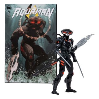 DC Direct Page Punchers Actionfigur &amp; Comic - Black Manta (Aquaman)