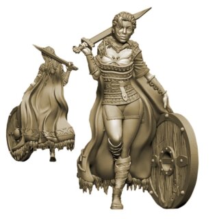 Lagertha, the Shieldmaiden (Kickstarter Edition) (28 mm)
