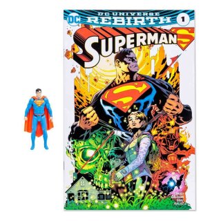 DC Page Punchers Actionfigur &amp; Comic - Superman (Rebirth)