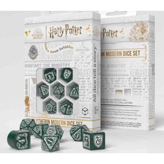 Harry Potter - Slytherin Modern Dice Set - Green (7)