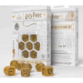 Harry Potter - Hufflepuff Modern Dice Set - Yellow (7)