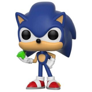 Sonic The Hedgehog POP! Games Vinyl Figur Sonic (Emerald) 9 cm