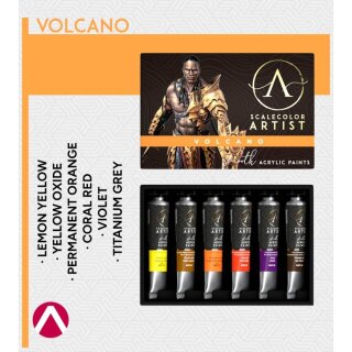 Artist Scale Color Set: Volcano (6x 20ml)