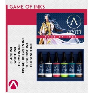 Artist Scale Color Set: Game of Inks (6x 20ml)